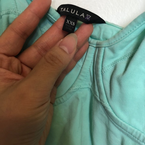 aritiza talula bustier top - XXS TEAL - Picture 3 of 3